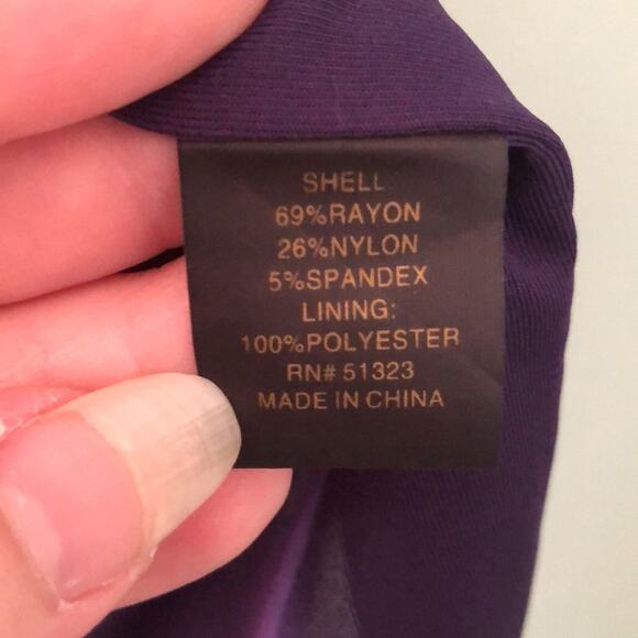 Cynthia Steffe Dress Plum Purple Dress with Studded Accents - Size 4 - Picture 9 of 9